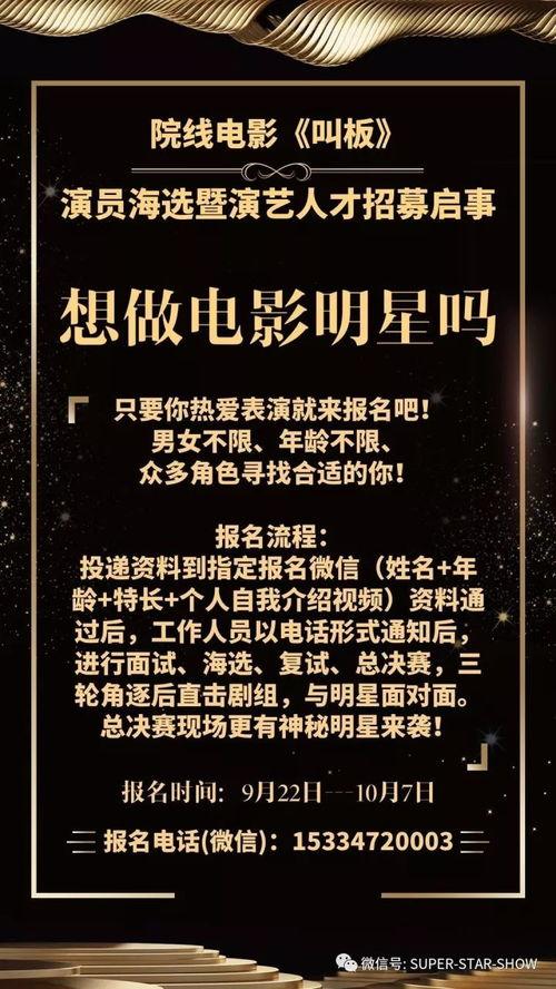 演员招募要求,寻找具备独特魅力的影视新星，共筑光影梦想